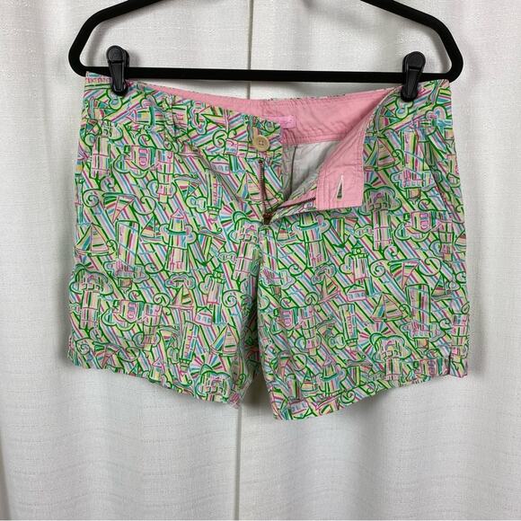 Lily Pulitzer Grace Short In Guiding Light Pattern Sz.6 - Picture 5 of 11